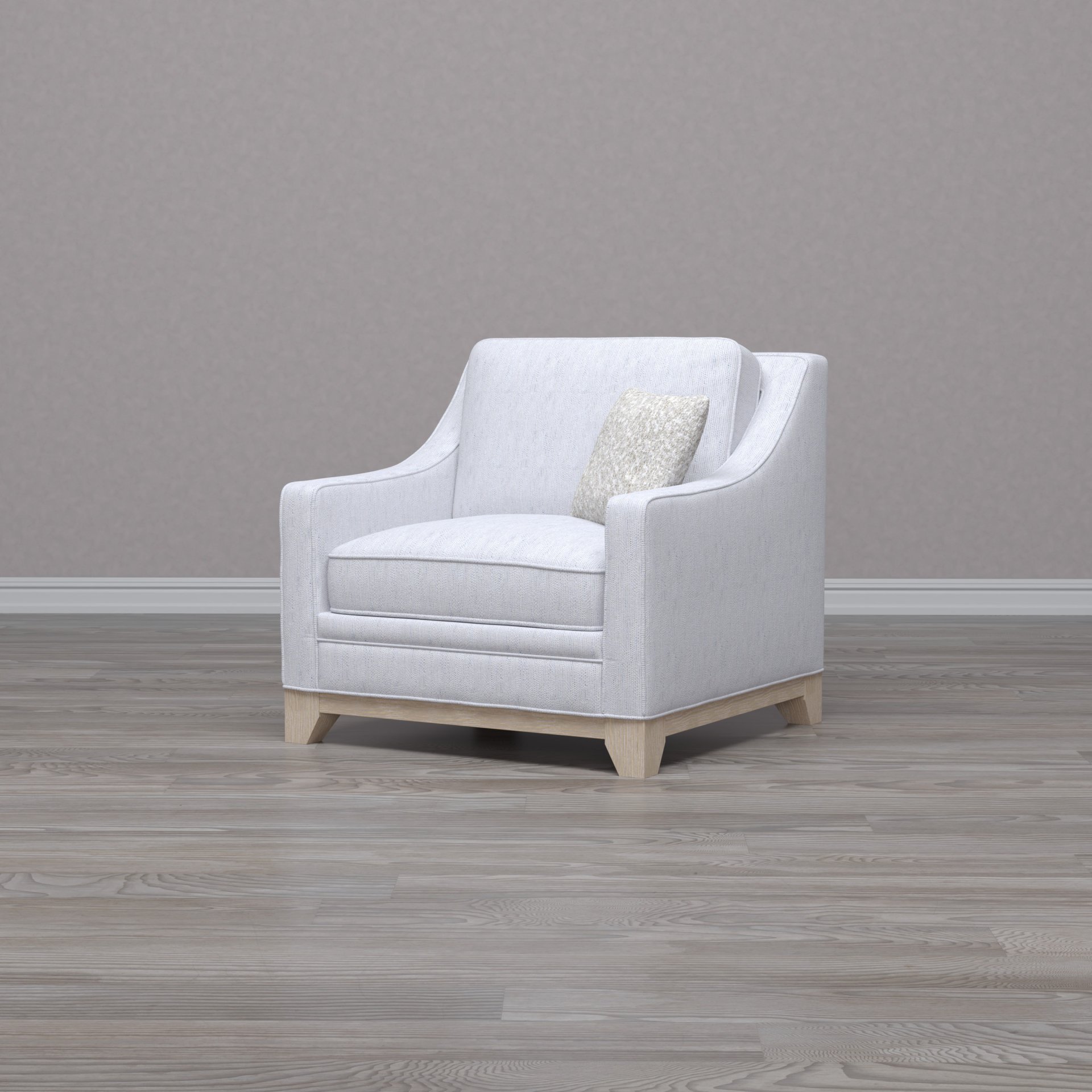Lounge Chair With Casual Accent - Gray - Image 2