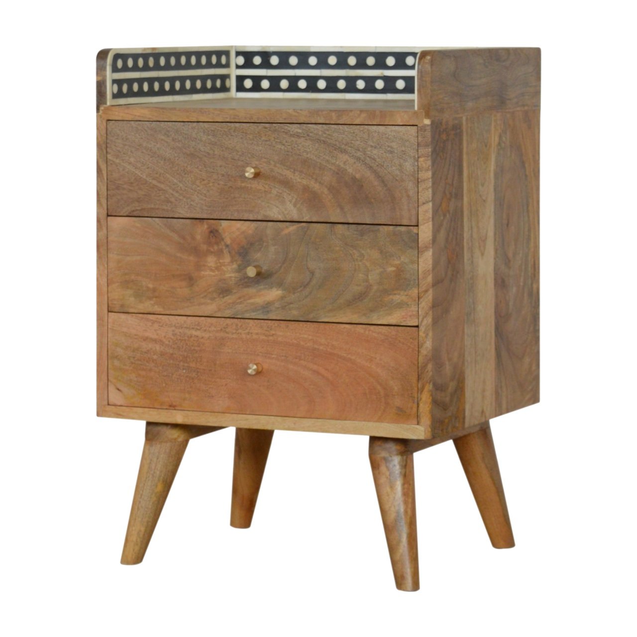 Inlay - Bone Gallery Back Nightstand - Brown - Image 3
