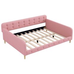 Queen Size Upholstered Daybed - Pink