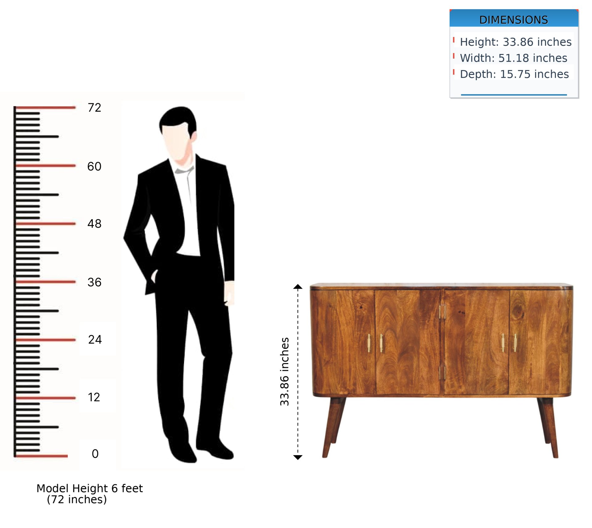 Linden - Sideboard - Beige Brown - Image 12