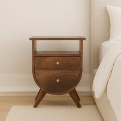 Split - Bedside Table - Chestnut