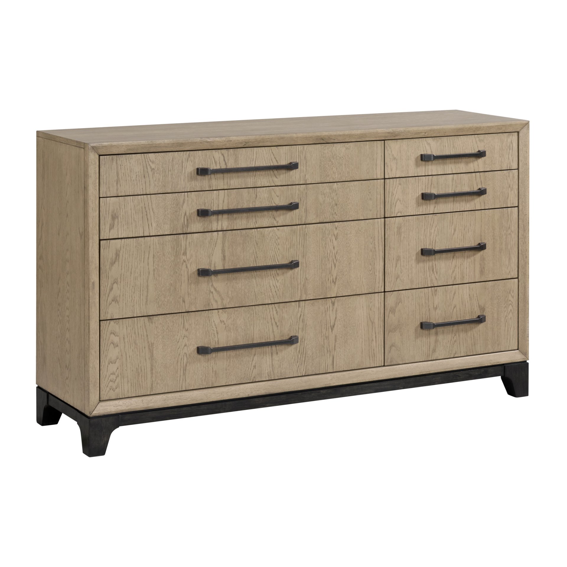 8 Drawer Dresser With Feet And Pulls - Brown - Image 5