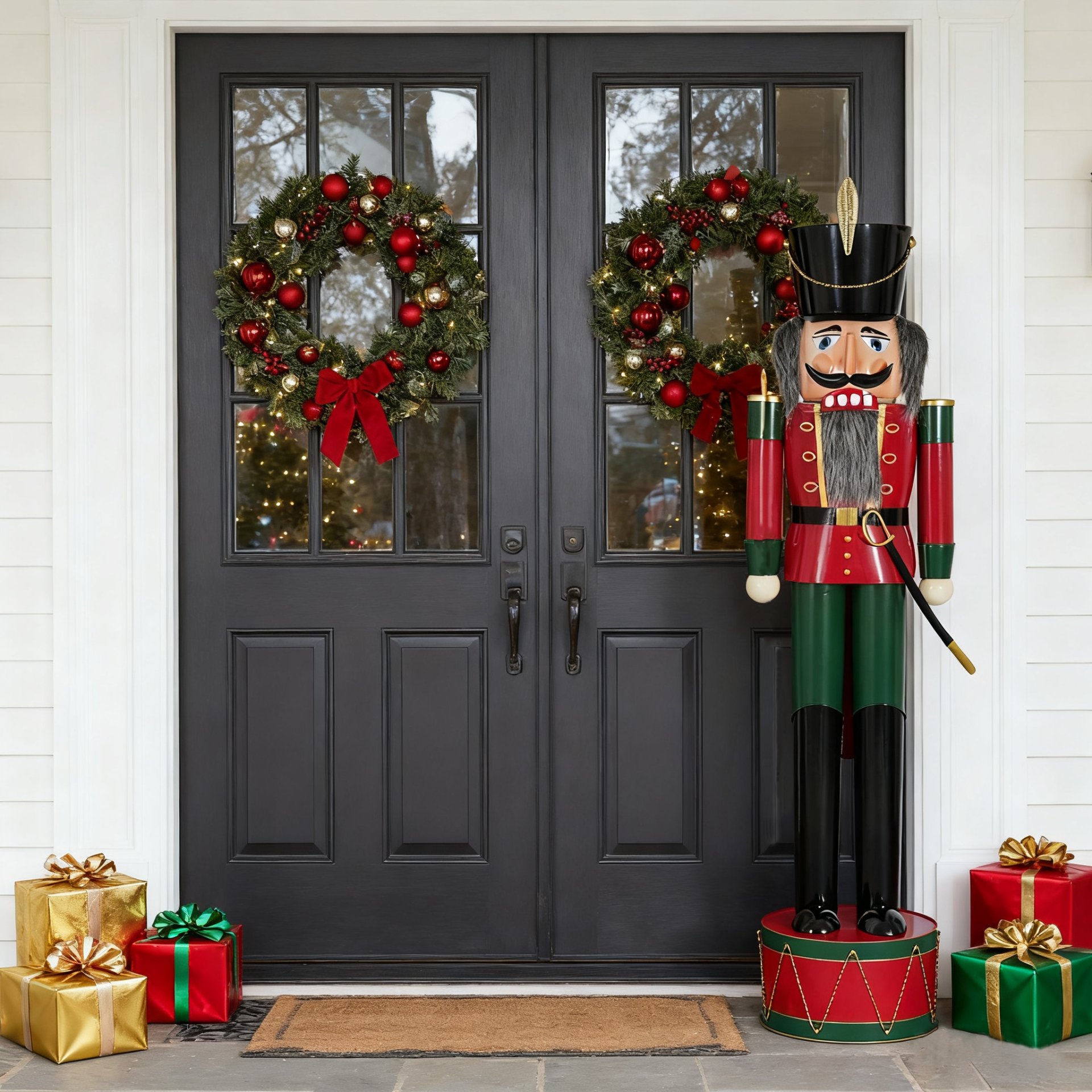 Classic Nutcracker Holiday Decor - Green / Red - Image 11