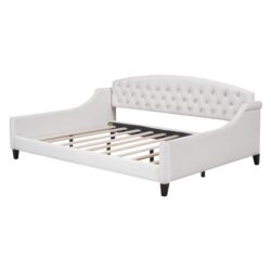 Luxury Tufted Button Daybed, Full - Beige