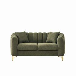 Tufted Loveseat Sofa For Living Room - Green