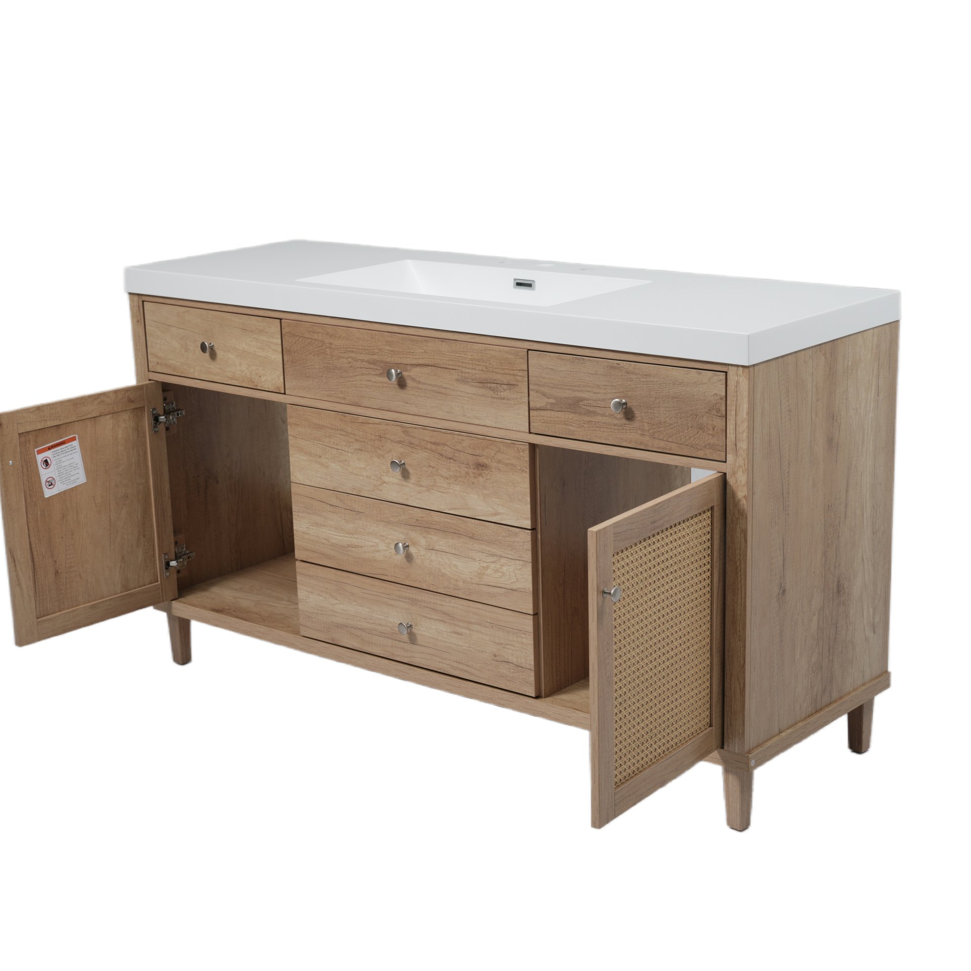 Bathroom Vanity With Sink, Soft Close Drawers - Antique Natural - Image 14