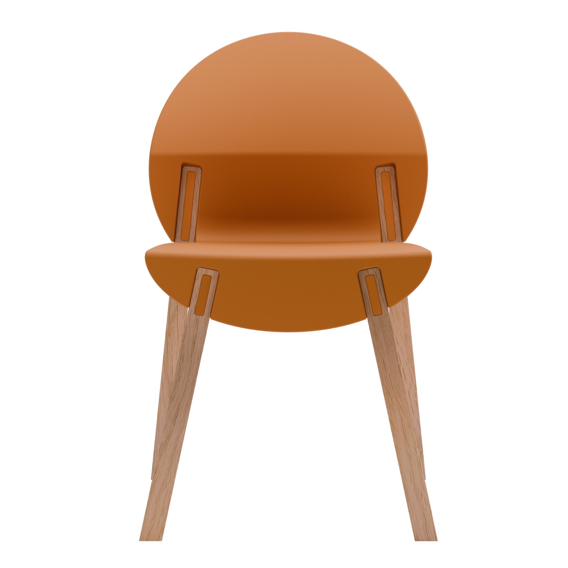 4 Piece Set Of Single Chairs With A Design Combining Modern And Traditional Elements, Durable And Comfortable - Tropical Orange - Image 17