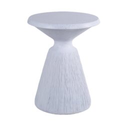 Outdoor End Table, Round Garden Stool - Aqua Gray