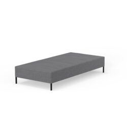 Knock Down - Twin Long Mattress Foundation - Gray