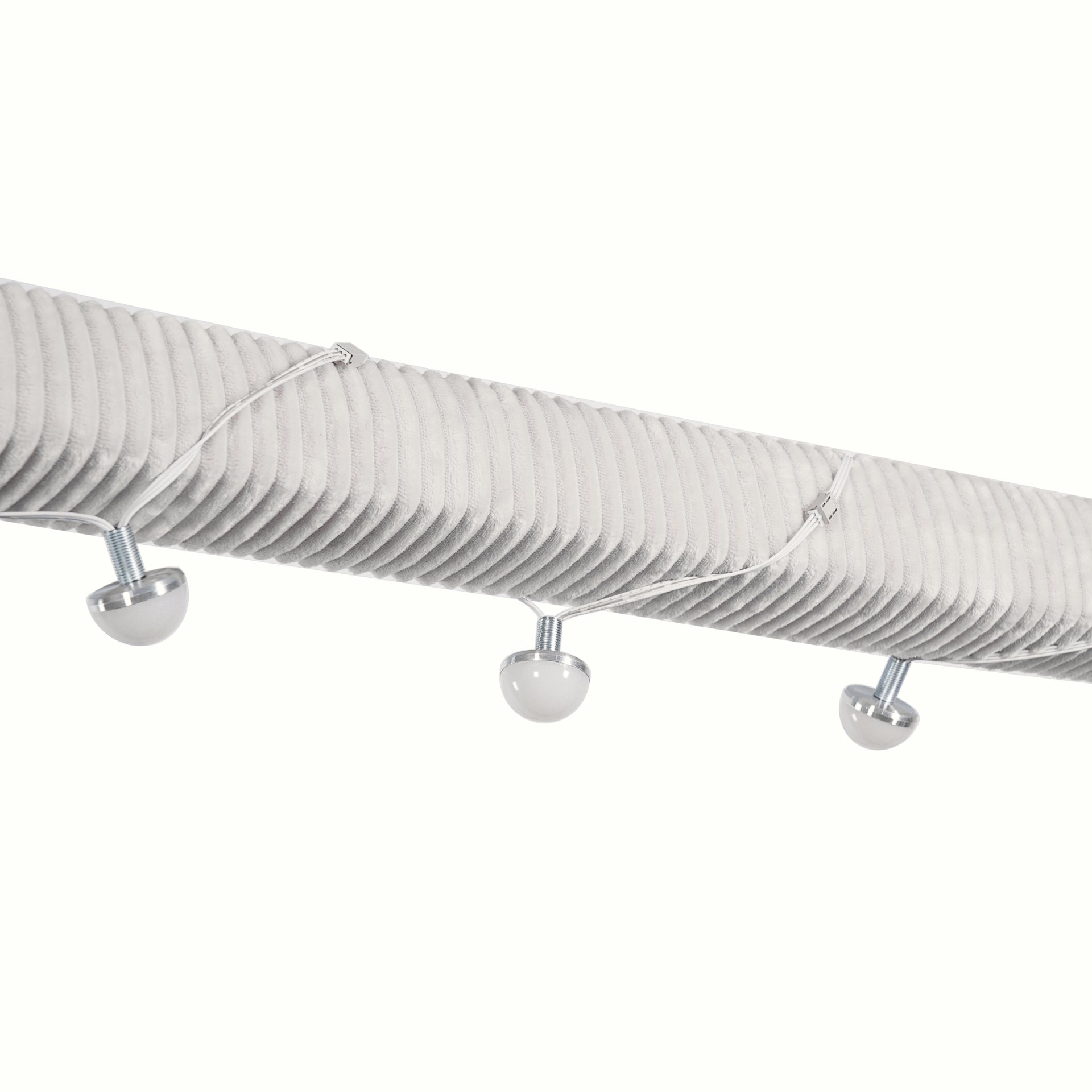 Full Size Upholstered House Style Daybed With LED Light Strips - Beige - Image 7