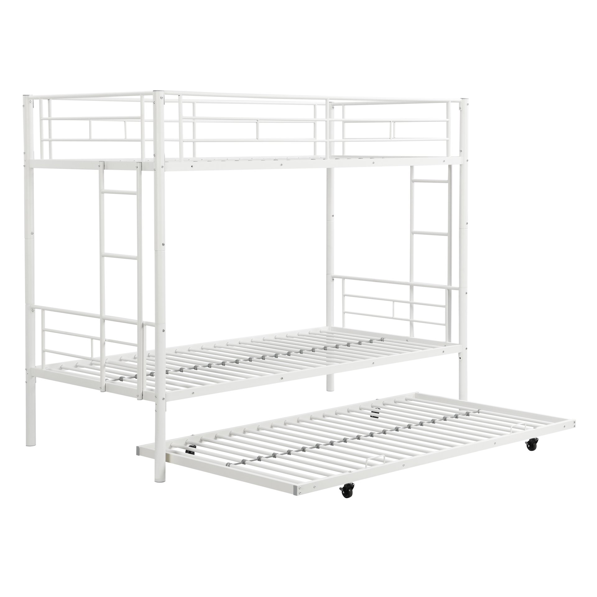 Bunk Bed With Trundle - White - Image 8