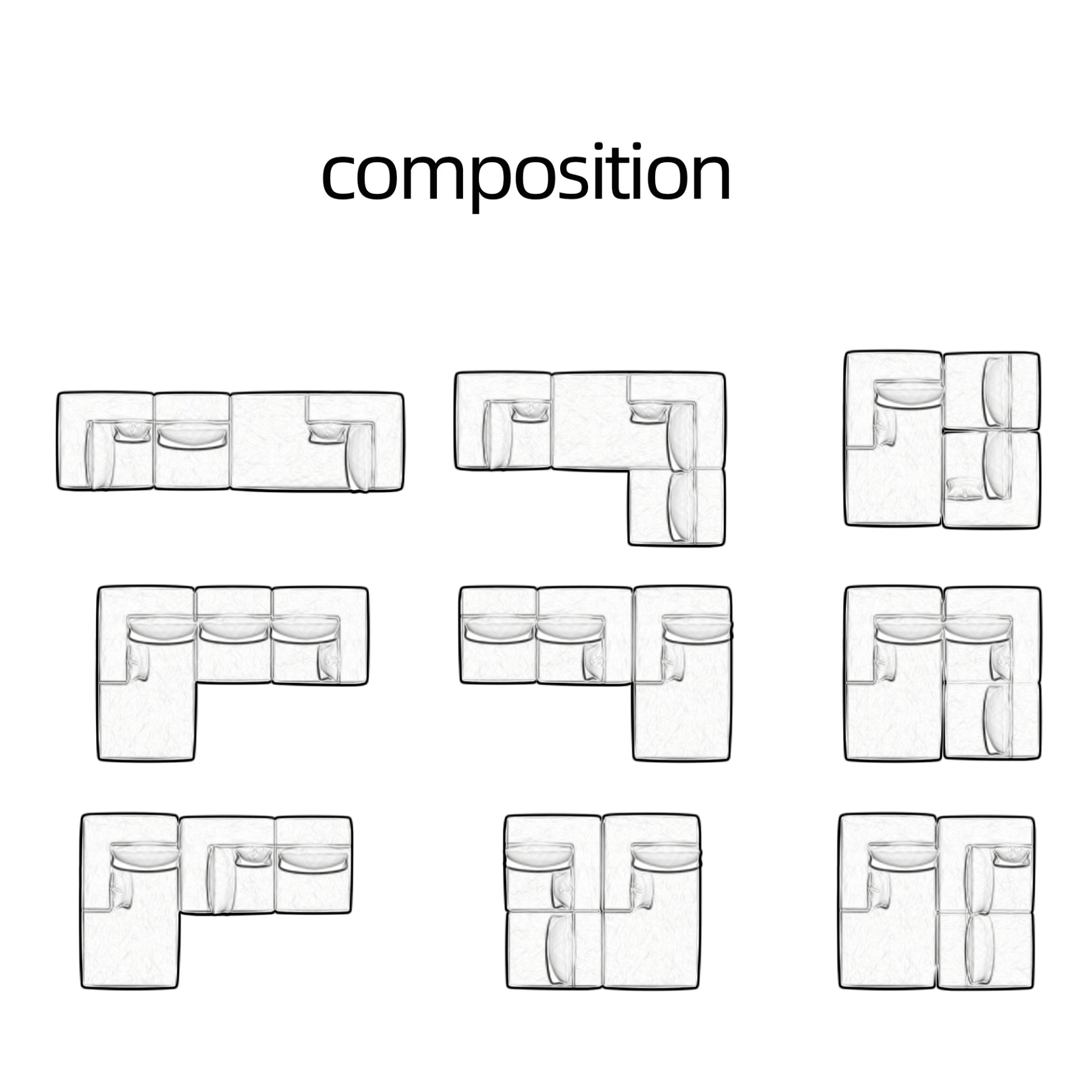 Corner Combination Sofa Sectional Couch, Modular Design For Flexible Living Spaces - Beige - Image 19