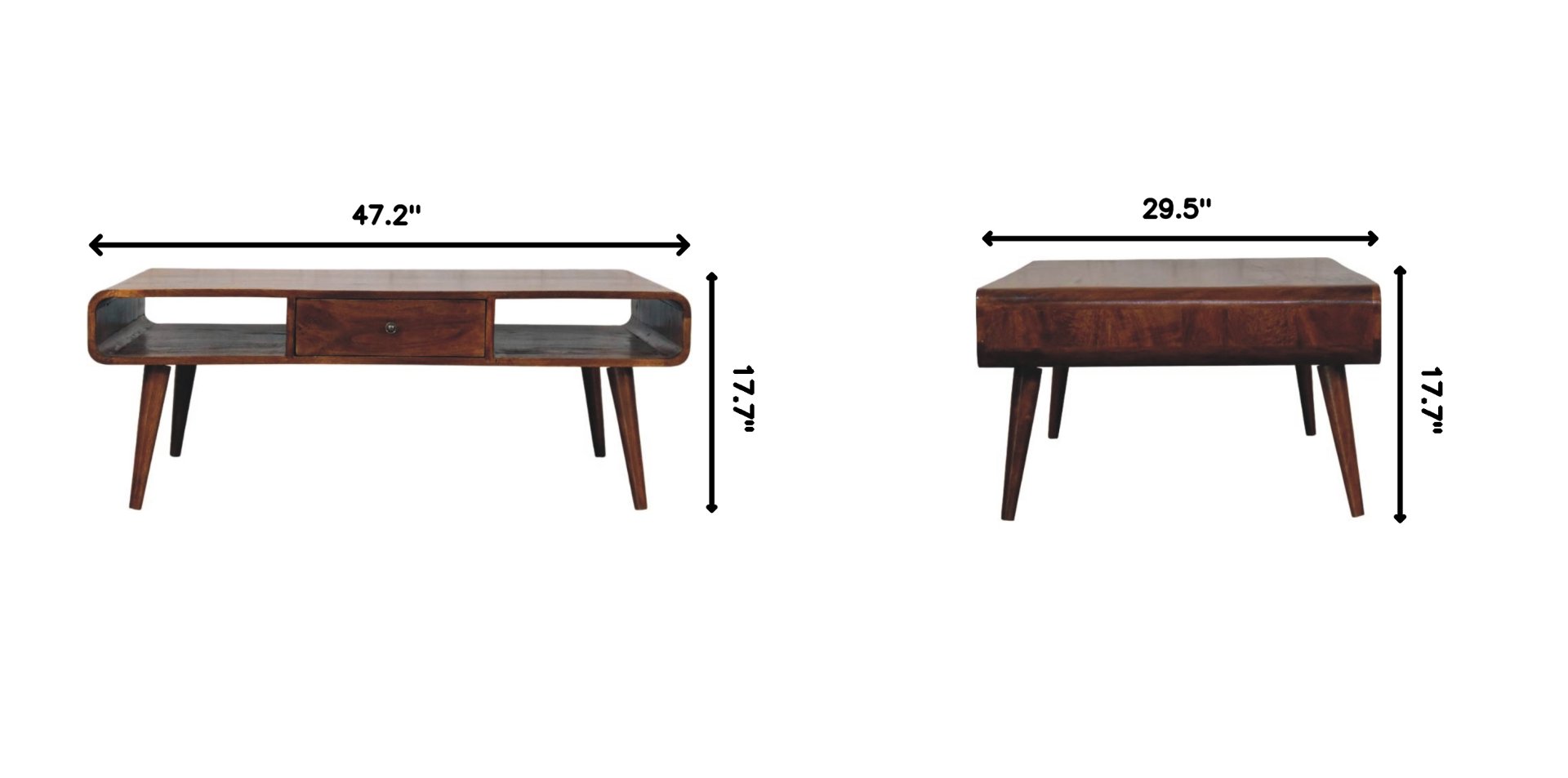 Avora - 2 Drawer Coffee Table - Brown - Image 11