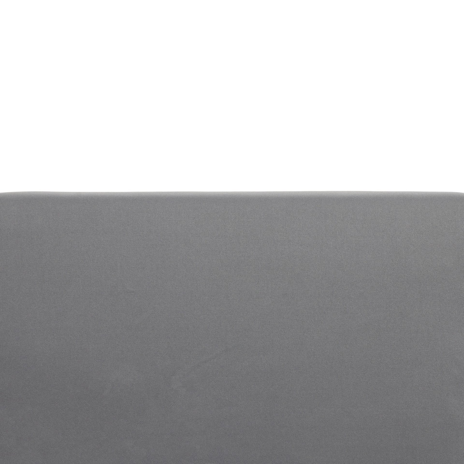 Outdoor 3 Seater Sofa With Cushion And Teak Acacia Wood - Dark Gray - Image 12