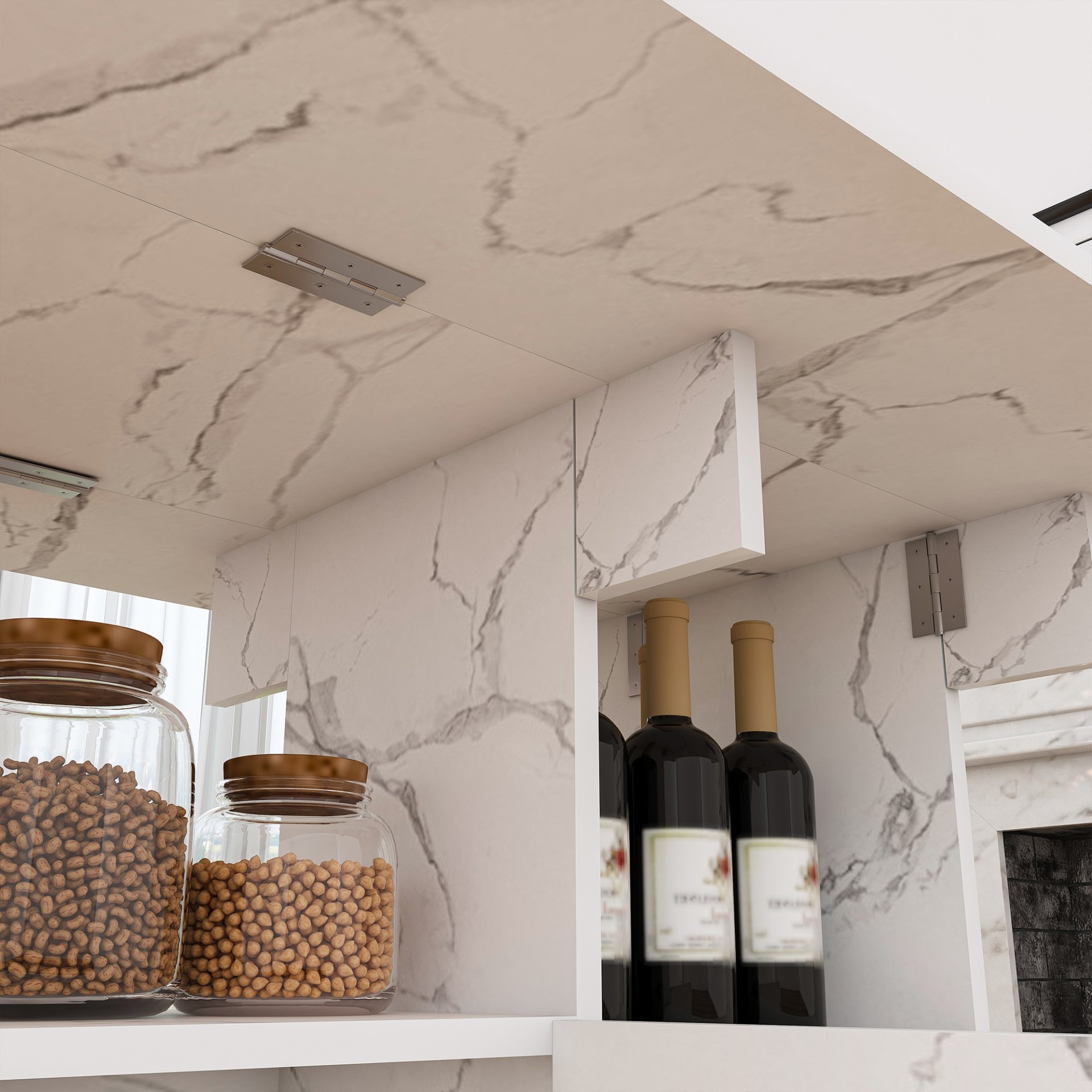 Multifunctional Folding Table With Storage Shelves And Wheels, Compact Desk For Kitchen - White - Image 6