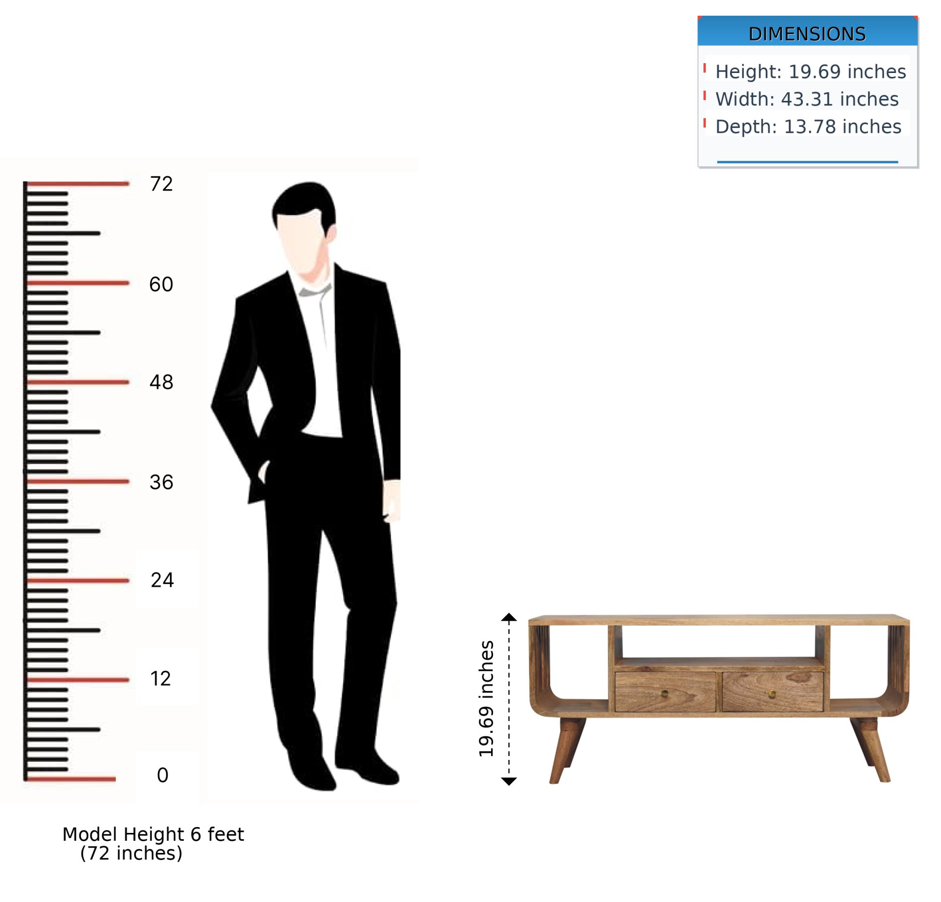 Soba - Nordic Multi Media Unit - Brown - Image 12