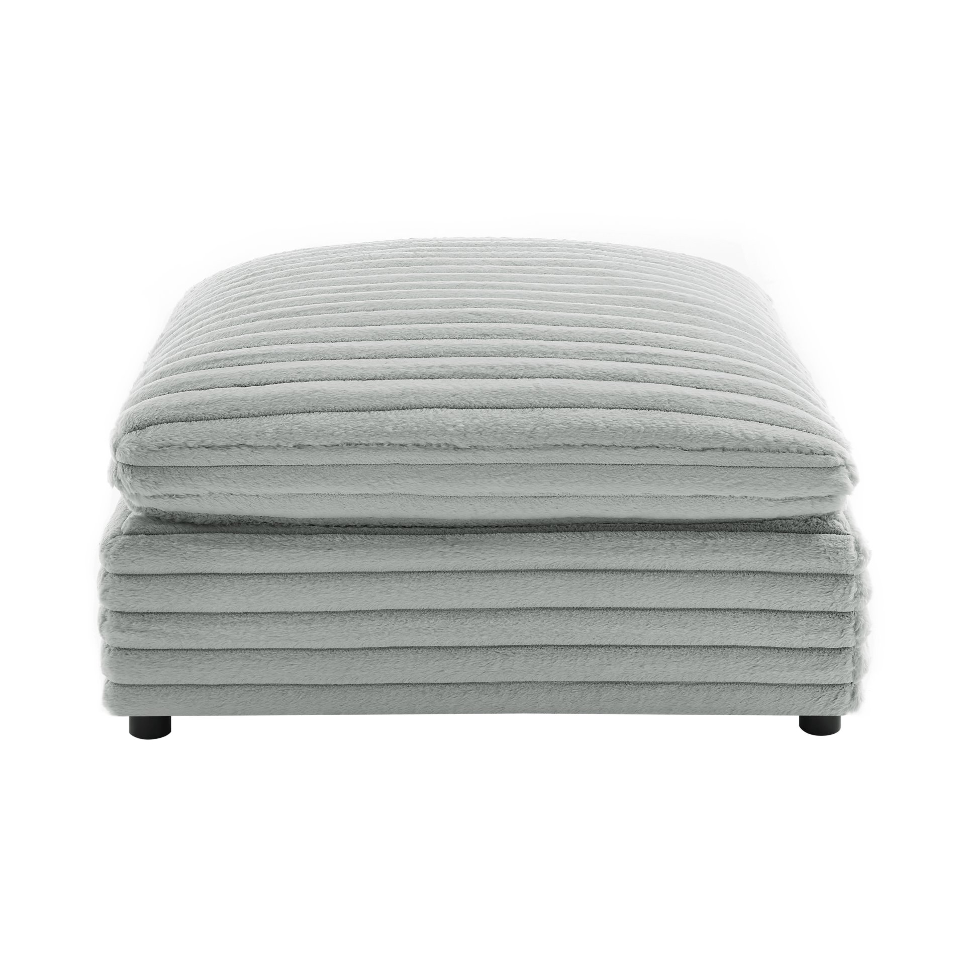 Jenny - Square Ottoman - Gray - Image 5