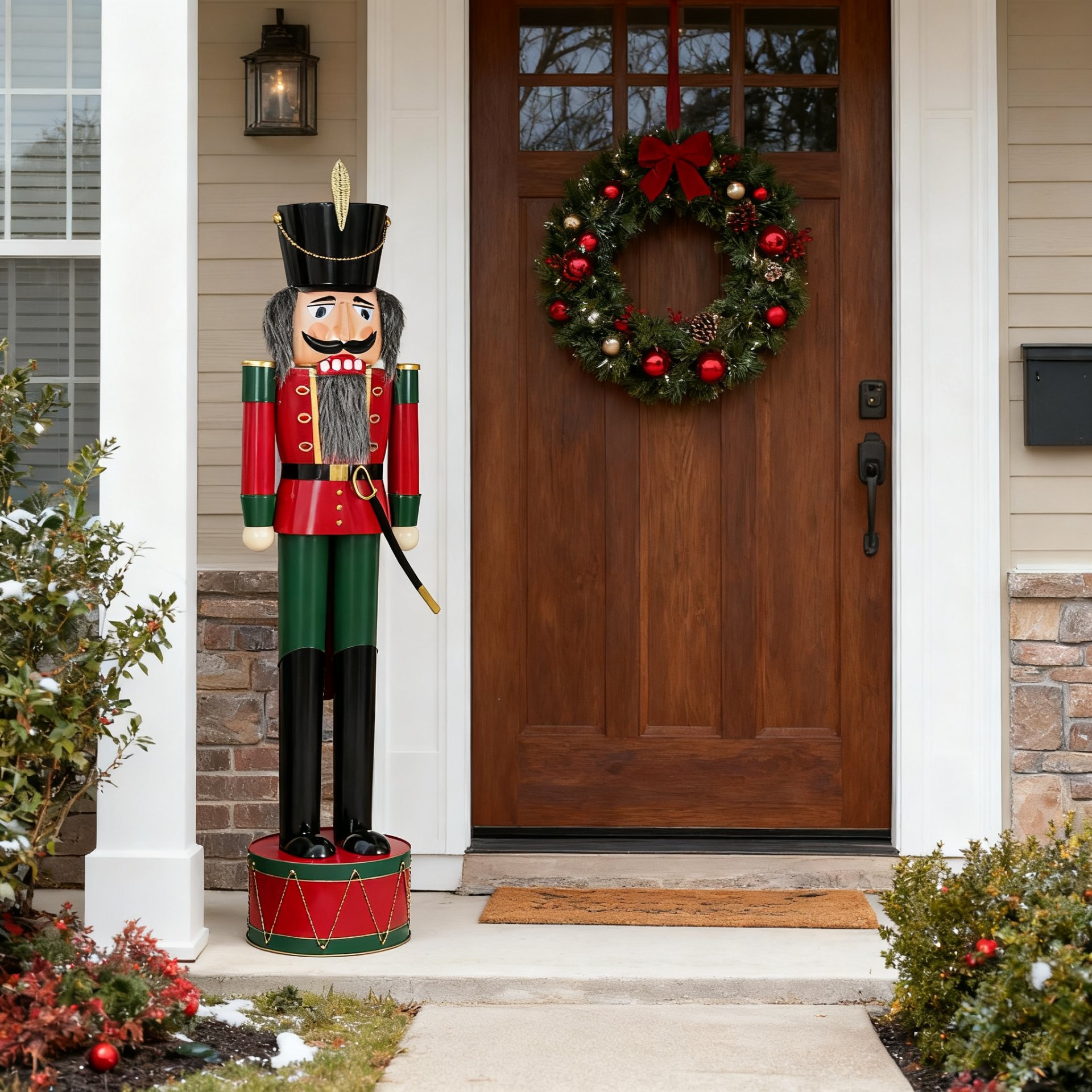 Classic Nutcracker Holiday Decor - Green / Red - Image 10