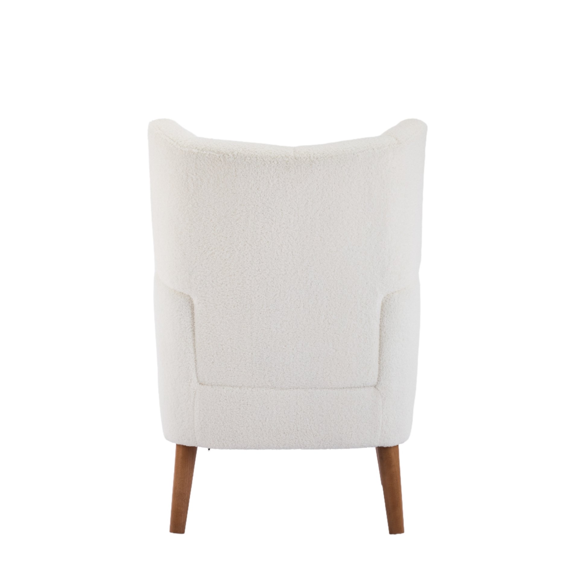 Accent Chair With Birch Wood Legs - White - Image 22