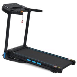 3.5Hp Hydraulic System Auto Foldable Treadmill With Incline, Heart Rate Sensors, Type C & USB Charge, Bluetooth Speaker - Black