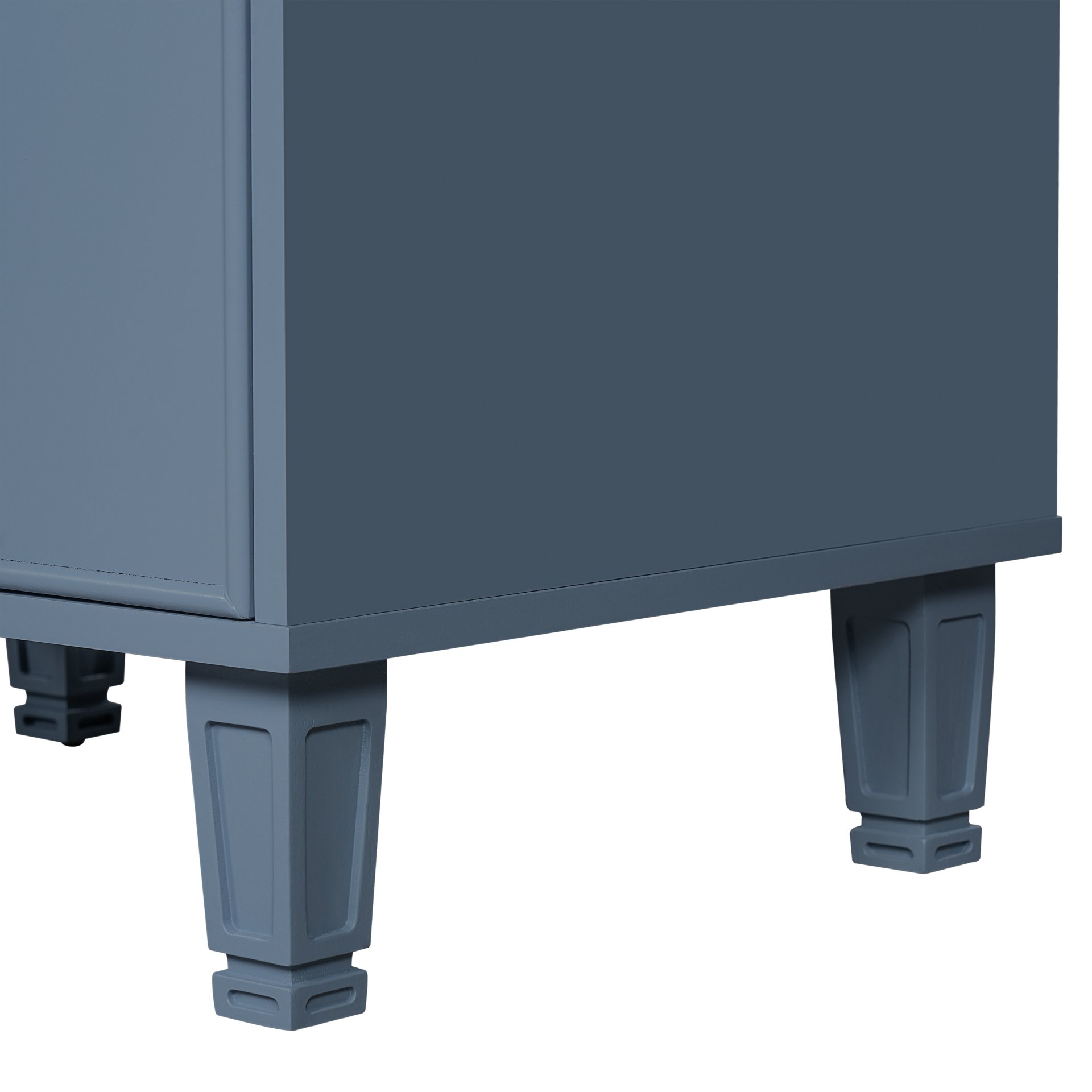 24" Bathroom Vanity With Sink, 1 Door, 2 Drawers, 2 Tier Pull Out Basket - Gray - Image 14