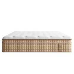 12" Full Size Hybrid Mattress With Innersprings & Gel Memory Foam - Beige / White