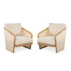 Royal - Wood Textilene Club Chair (Set of 2) - Beige