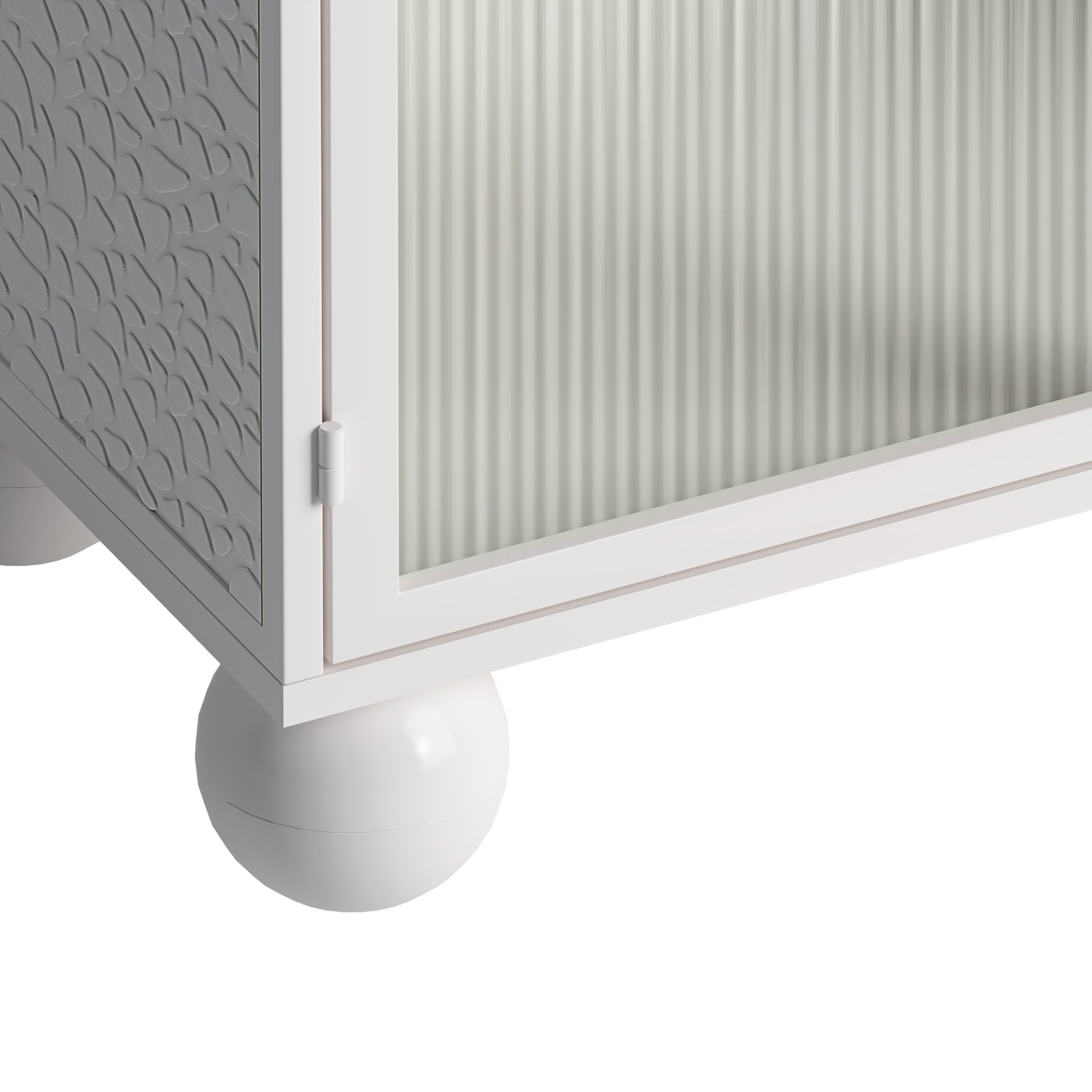 Storage Cabinet With Shelves And Glass Door, Freestanding Organizer For Bathroom - White - Image 14