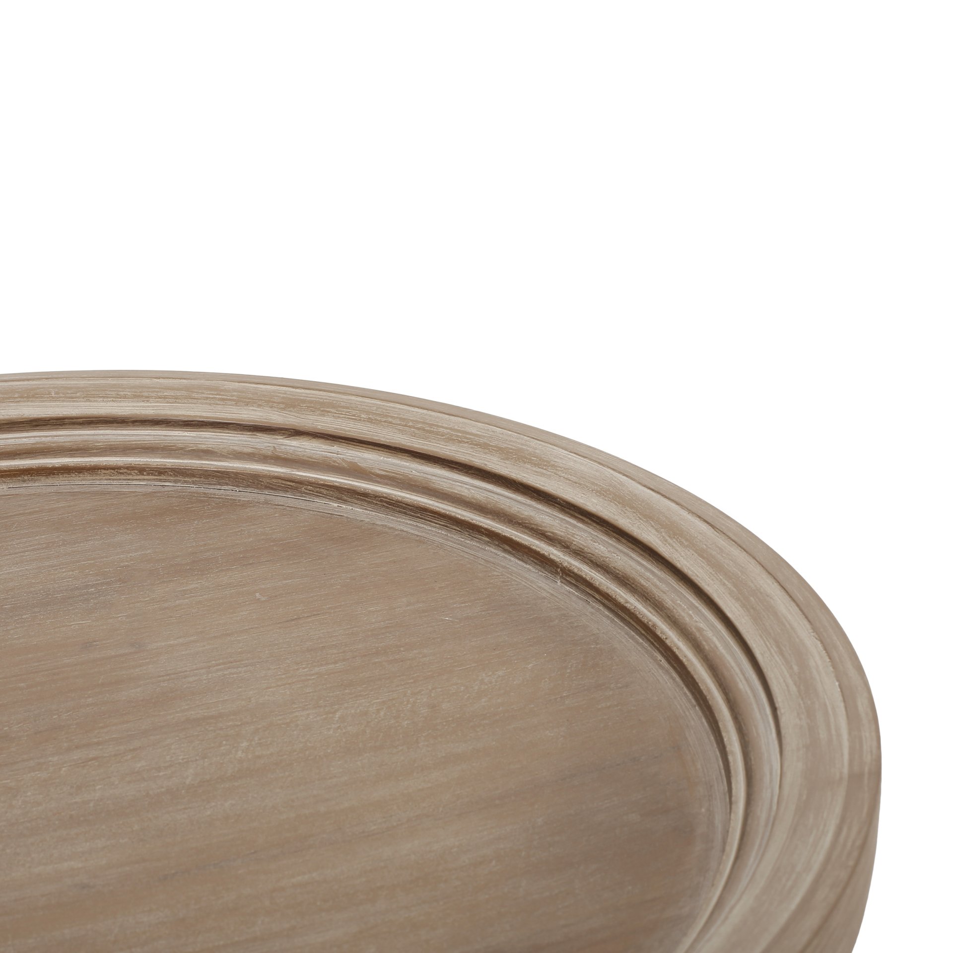 French Country Style Accent Table With Hourglass Design - Natural - Image 8