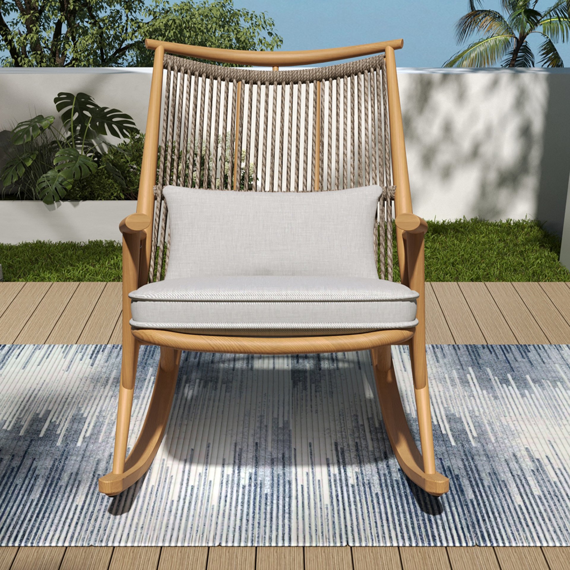 Outdoor Rocking Chair - Maple - Image 8