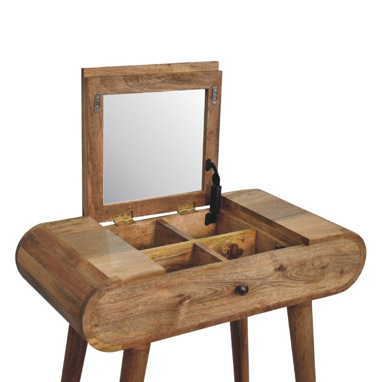 Mini Round Dressing Table - Oak - Image 3