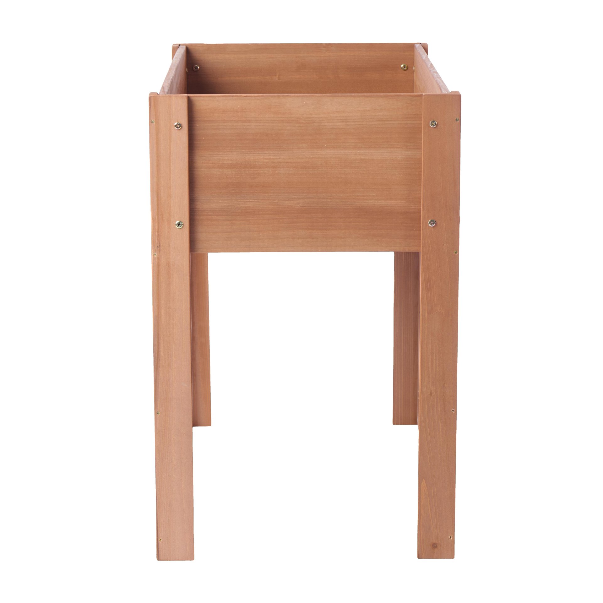 Raised Garden Bed & Legs, Elevated Planter Box For Outdoor Plants Flowers Fruits Vegetable Herb Growing - Coffee - Image 31