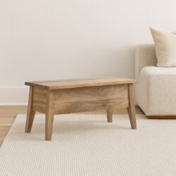 Lid Up Storage Bench - Oak