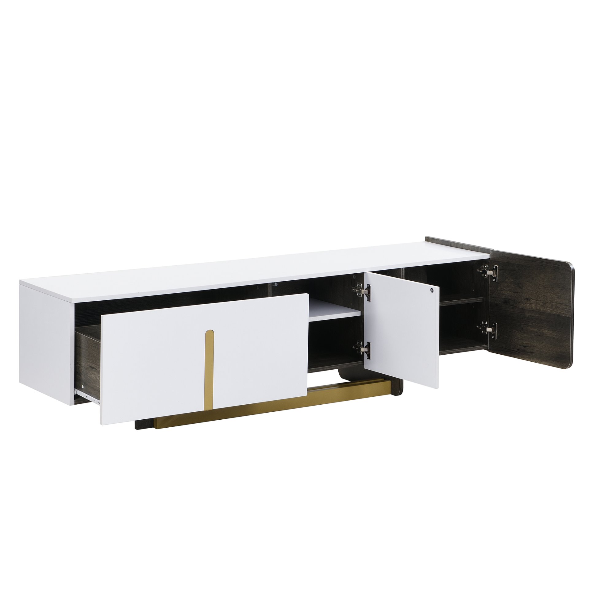 TV Stand And Coffee Table (Set of 2) - White - Image 19