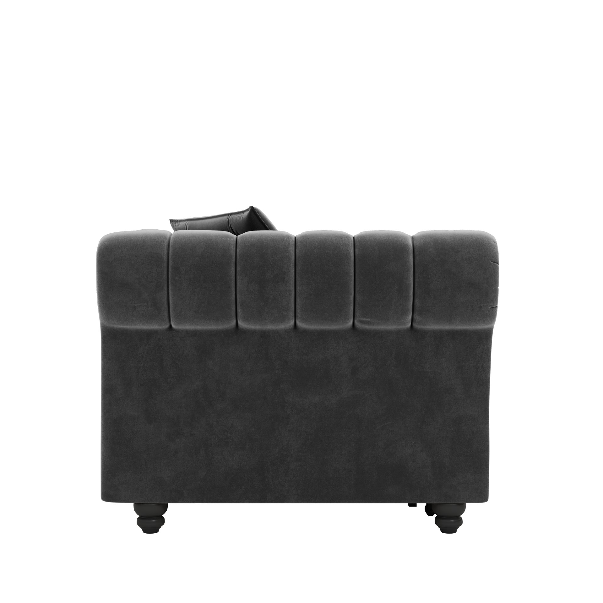 3 In 1 Pull Out Sofa Bed, Convertible Sleeper Sofa Bed, 3 Seater Sofa With Movable Ottoman - Gray - Image 24