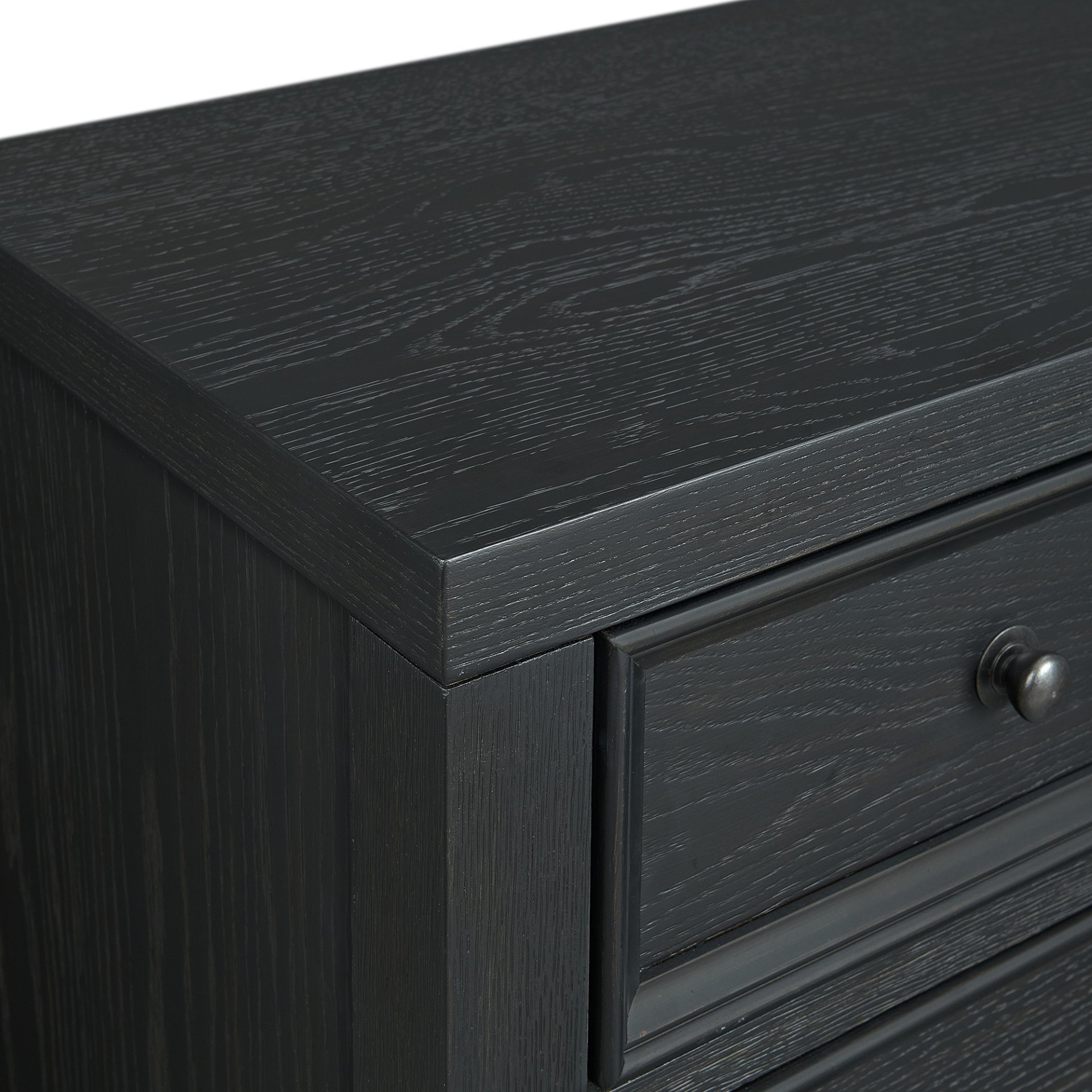 8 Drawer Dresser With Classic Framed Fronts And Smooth Glides - Black - Image 6