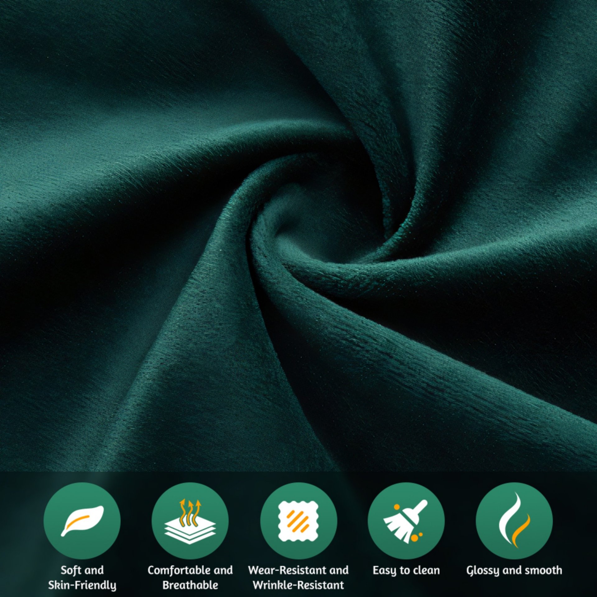 3 In 1 Pull Out Sofa Bed, Convertible Sleeper Sofa Bed, 3 Seater Sofa With Movable Ottoman - Green - Image 14