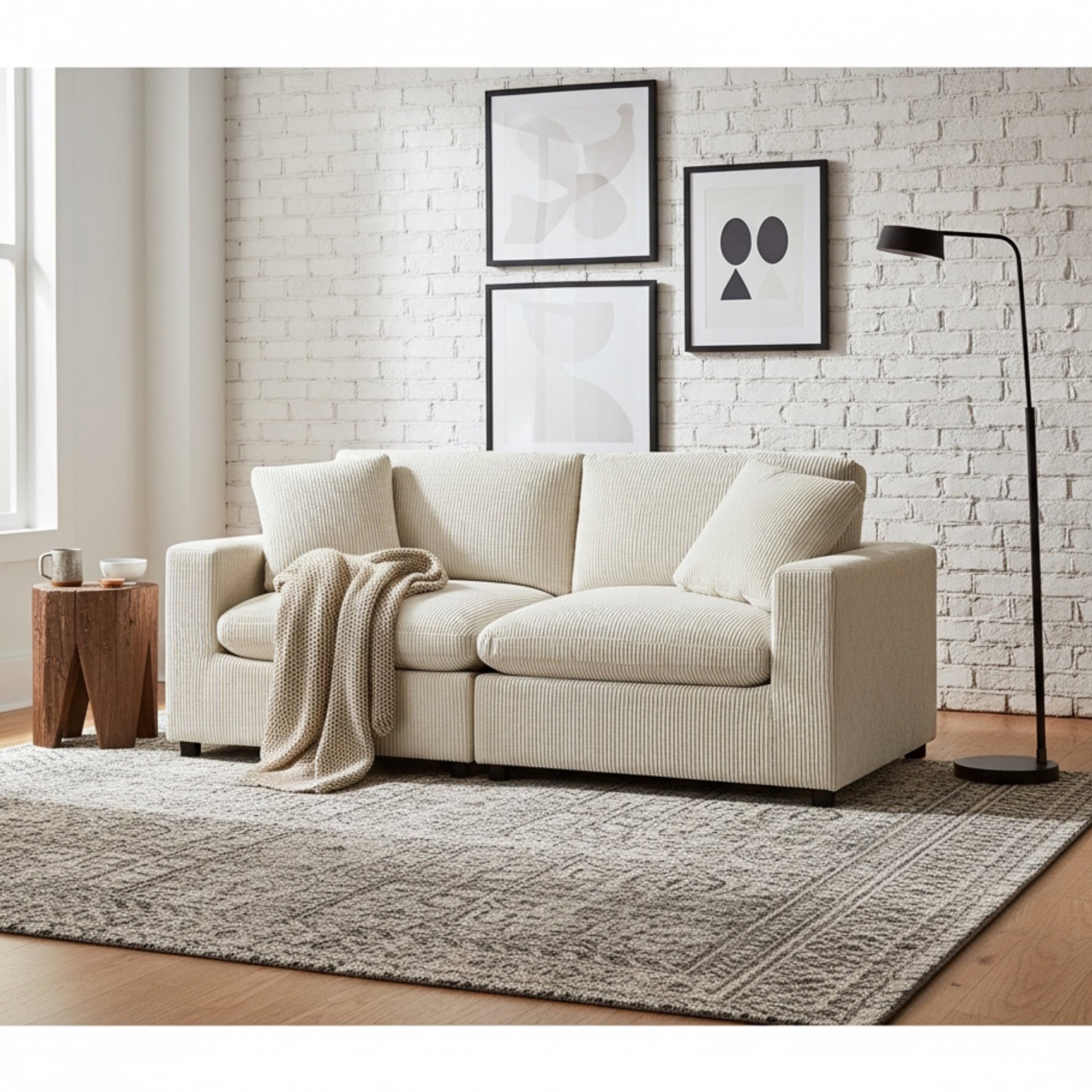 Chelsea - Modular 2 Piece Sofa - Beige - Image 2