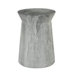 Round Outdoor End Table - Marble