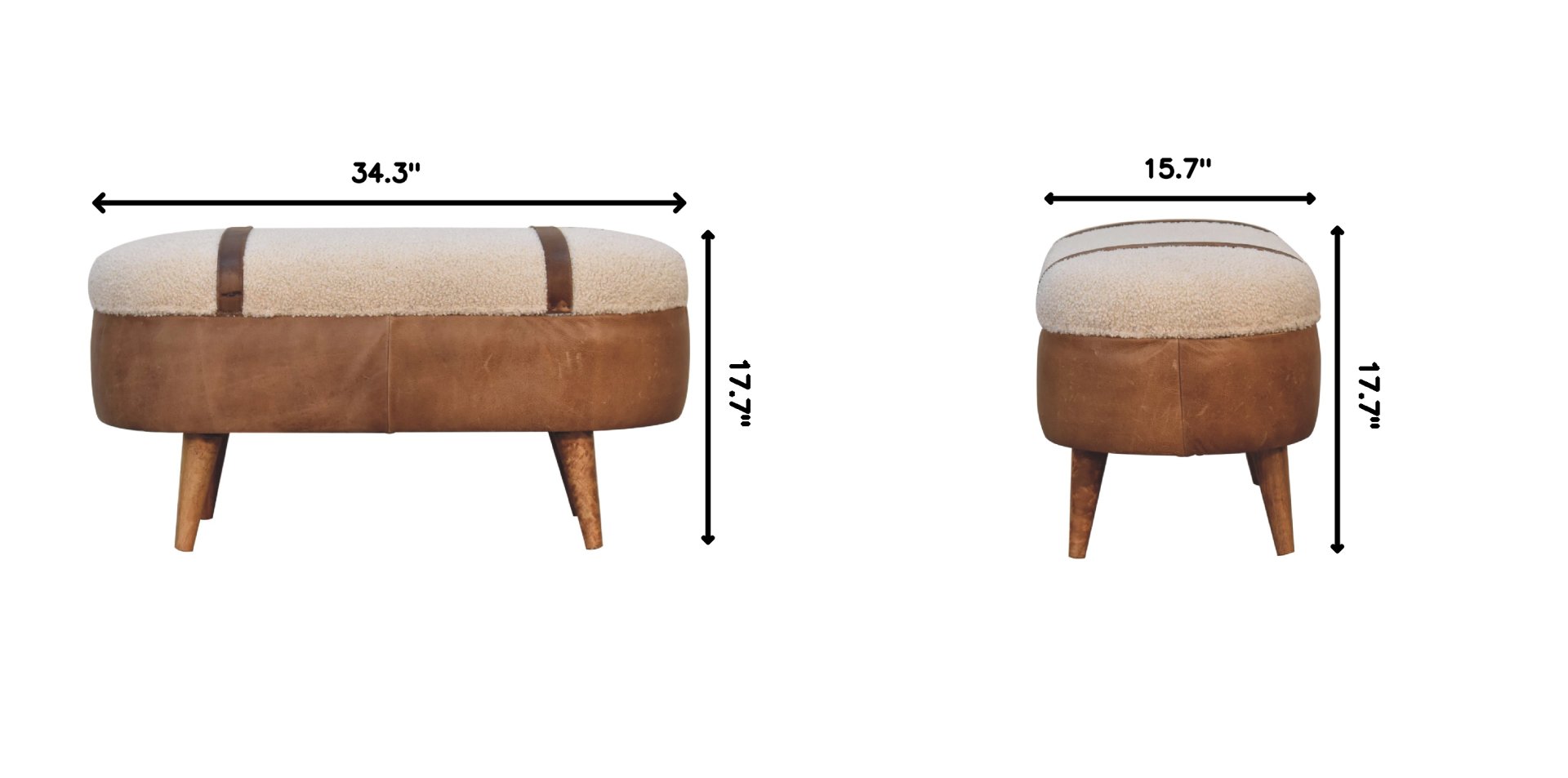 Buffalo - Boucle Nordic Bench - Tan - Image 11