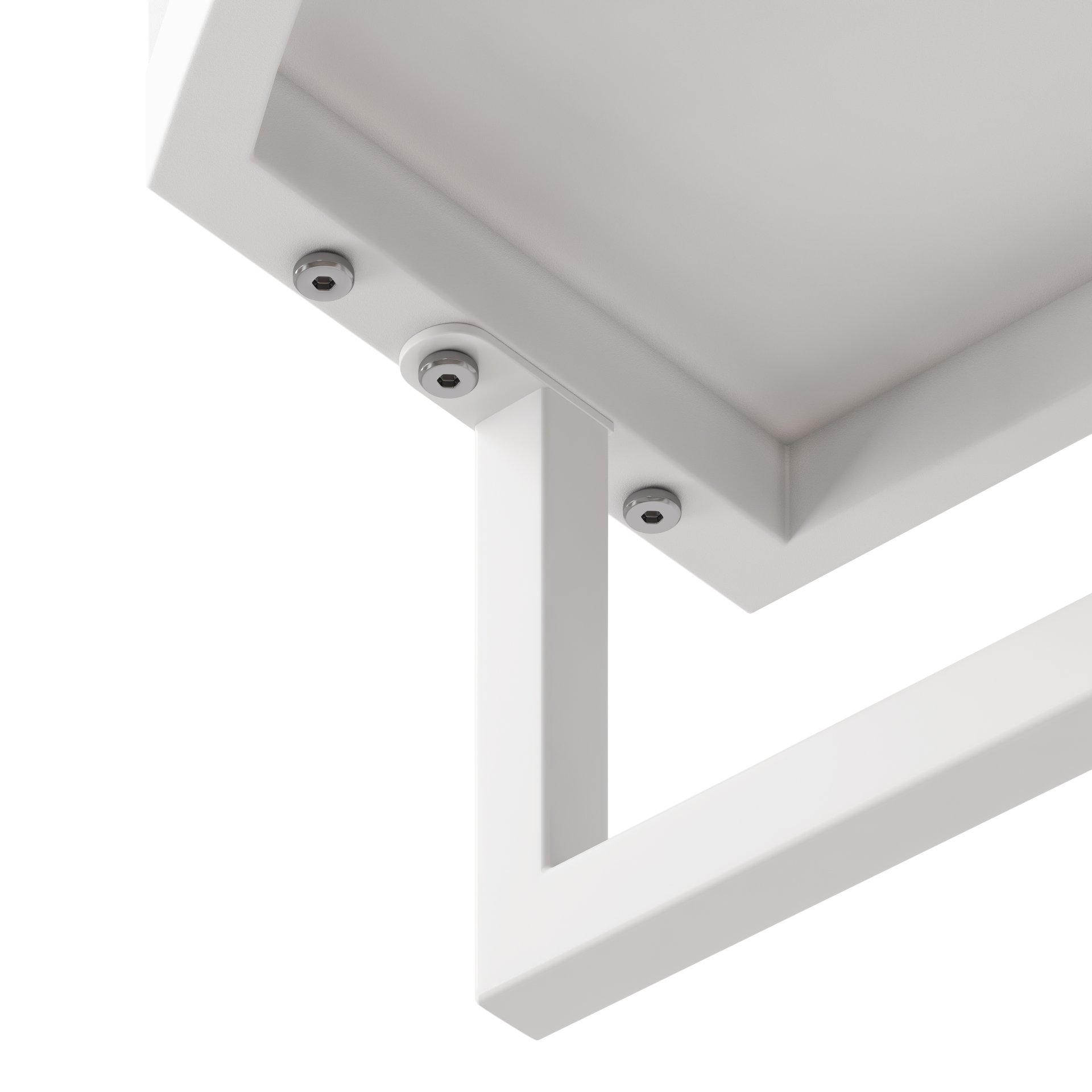 Arched Glass Double Door Wardrobe With Shatterproof Mirror, Open Shelf & Towel Rack - White - Image 7