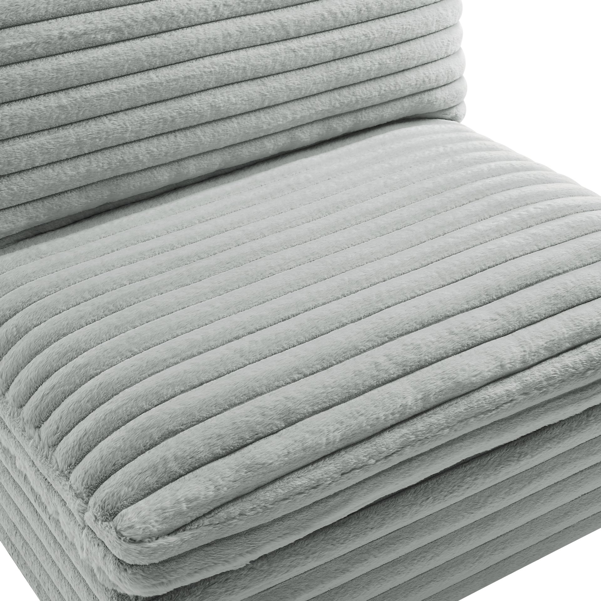 Jenny - rmless Slipper Chair - Gray - Image 6