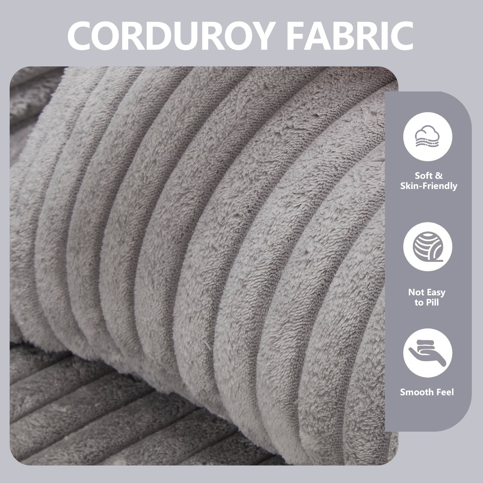 Modern Minimalist Modular Sectional Sofa L - Shape Upholstered Cloud Couch With Deep Seats - Light Gray - Image 4