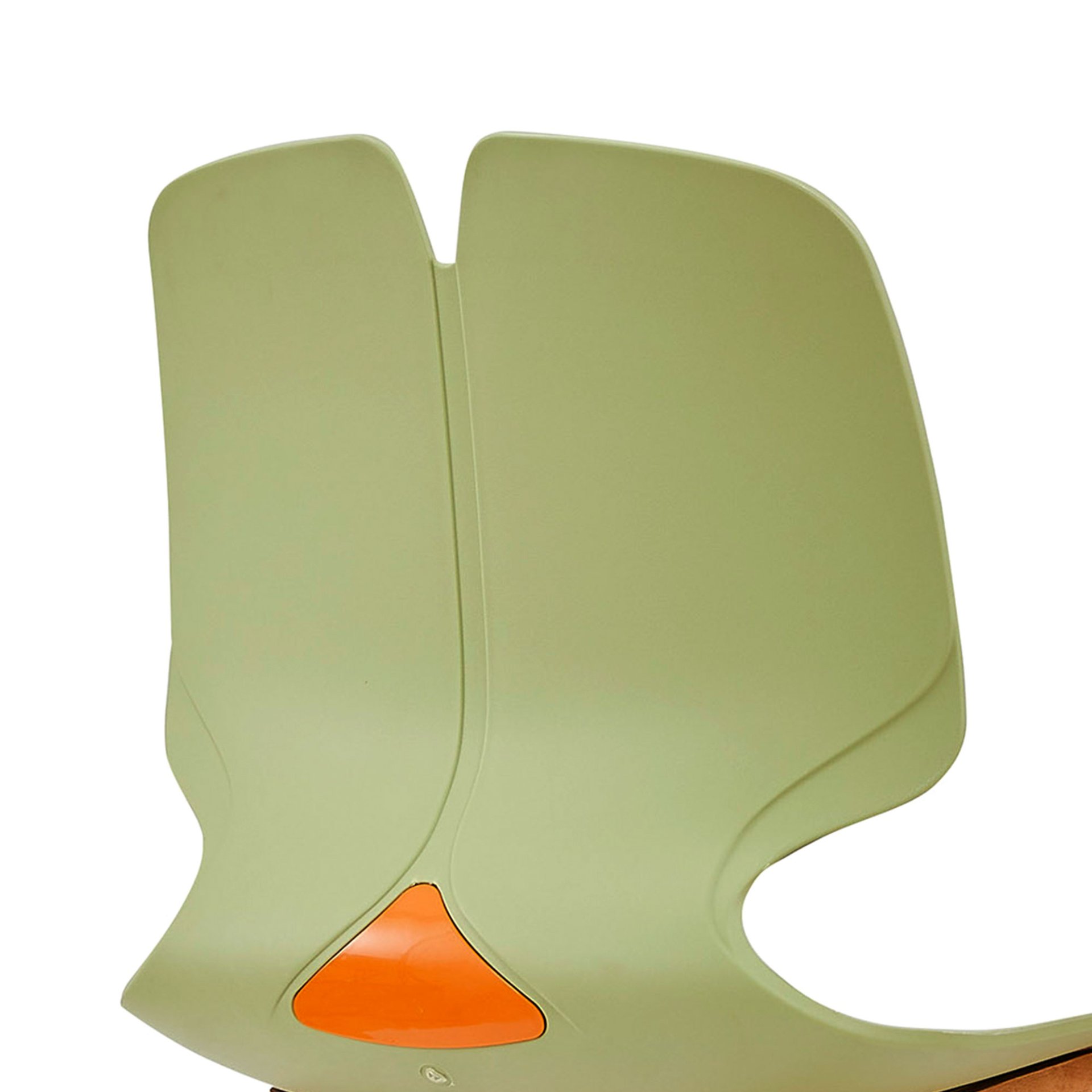 Stacked Office Chairs (Set of 4) - Green / Gray - Image 5