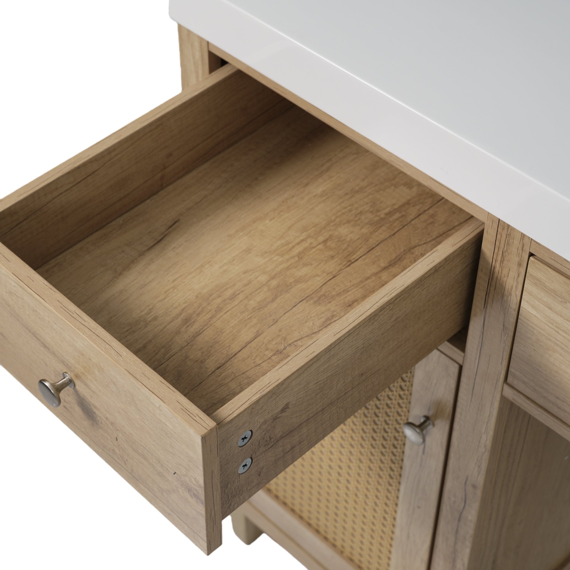 Single Bathroom Vanity With Smc Sink, Spacious Storage Cabinet - Wood - Image 19