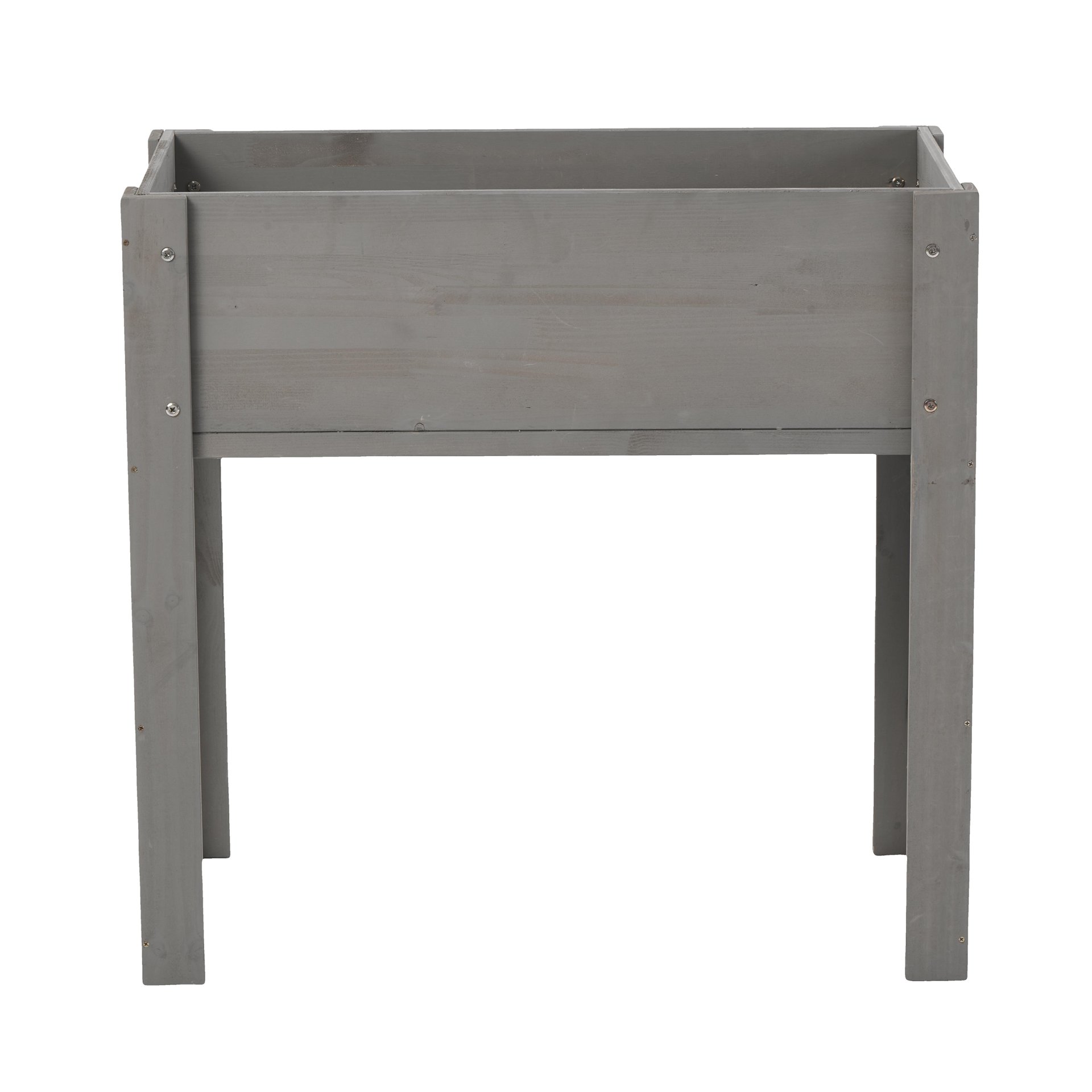 Raised Garden Bed With Legs, Elevated Planter Box For Outdoor Plants Flowers Fruits Vegetable Herb Growingg - Gray - Image 17