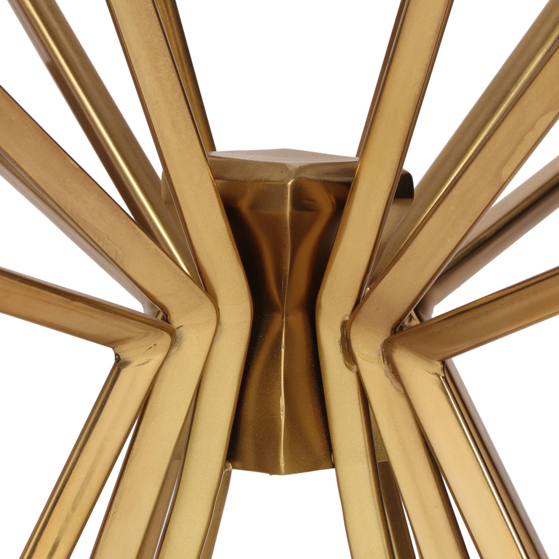 Table With Sunburst Design - Gold - Image 10