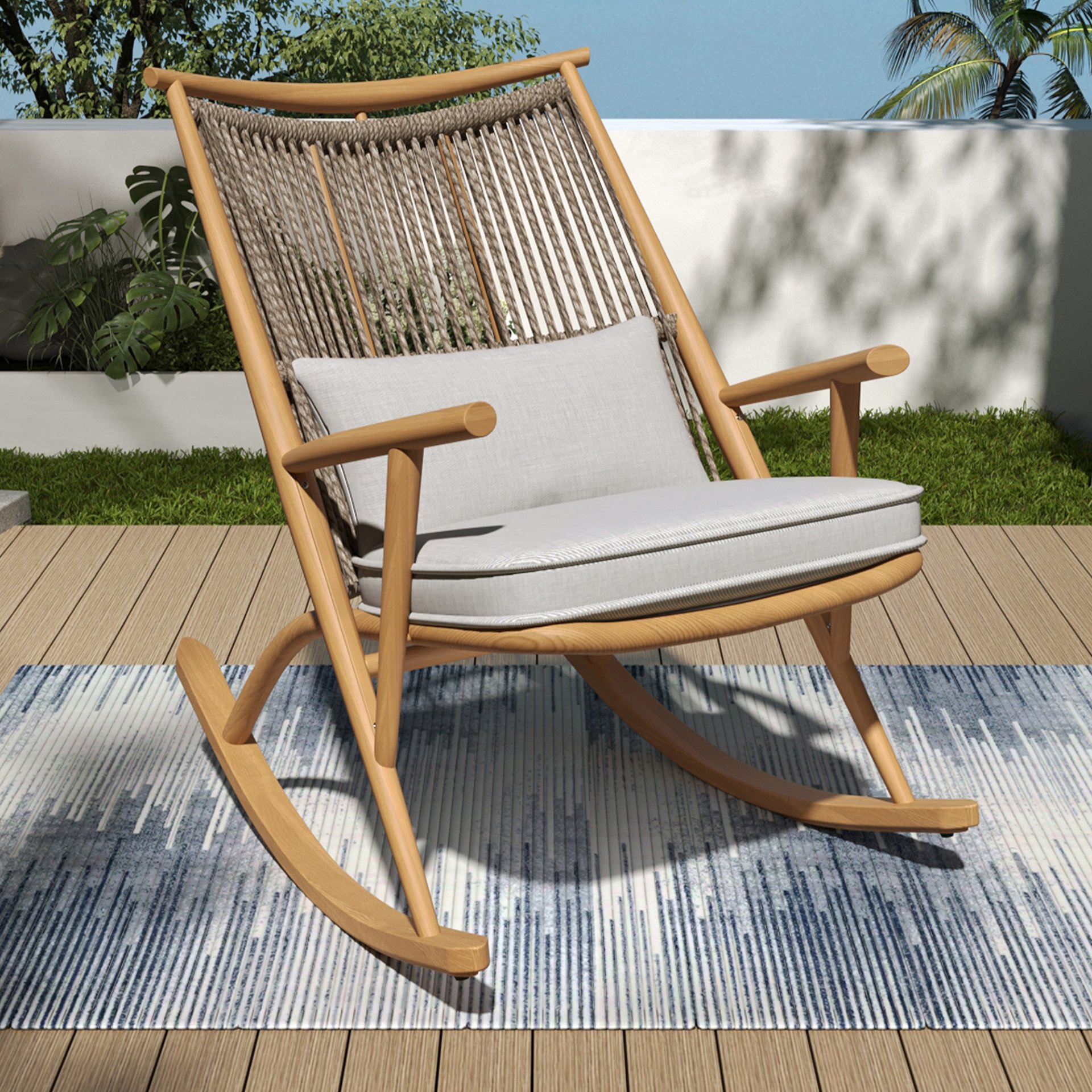 Outdoor Rocking Chair - Maple - Image 2