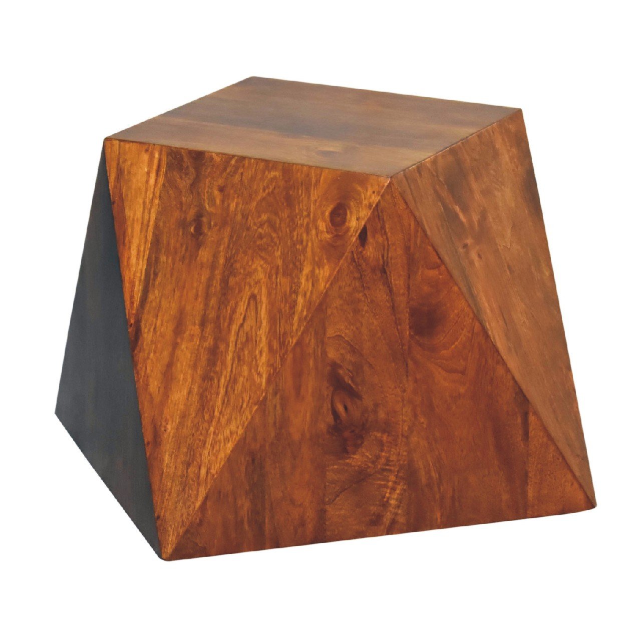 Abstract End Table - Chestnut - Image 3