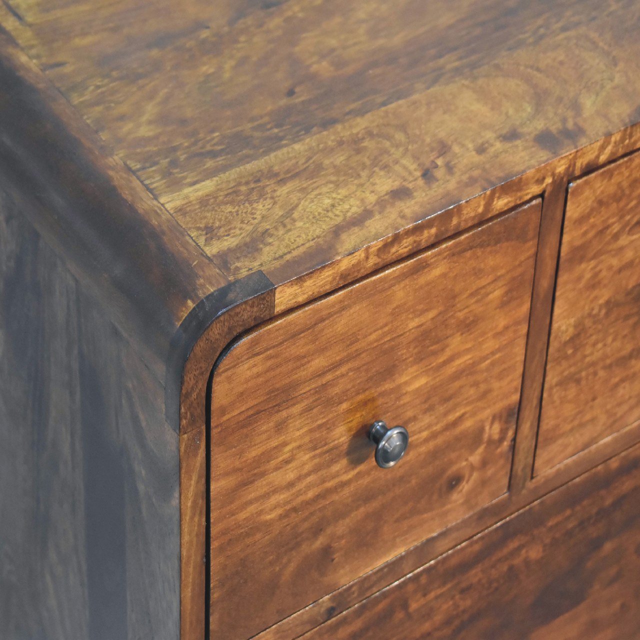 3 Over 2 Curved Chest - Brown - Image 6